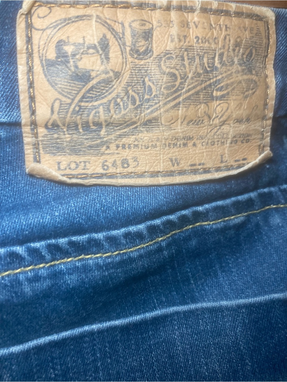 Women's Classic Dark Blue Slim Jeans by Vigoss Studio - Picture 7 of 11